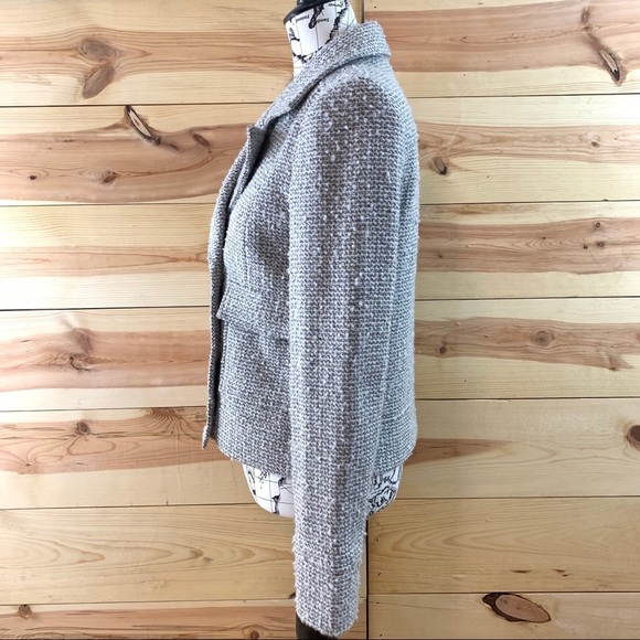 Tex by MaxAzria double breasted tweed button up blazer jacket S - Picture 6 of 16